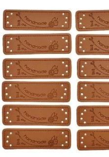 Knitting  PU Leather Tags