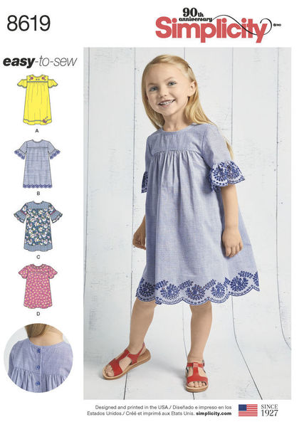 8619 - Sewing- Patterns- NZ - dresses, childrens, babies, toddlers ...