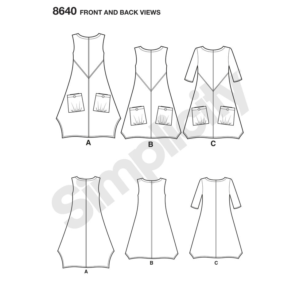 8640 - Sewing- Patterns- NZ - dresses, childrens, babies, toddlers ...
