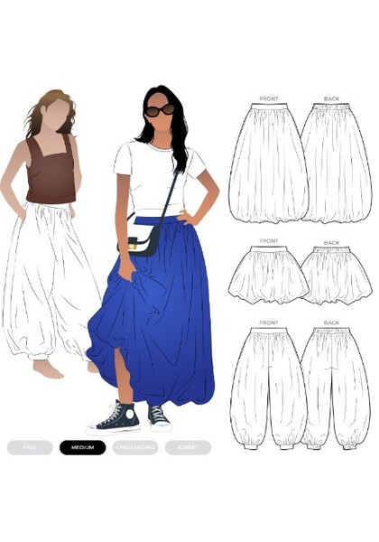 Sophia Woven Bubble Skirt and Pant