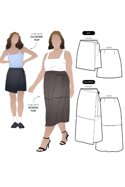Octavia Woven Wrap Skirt