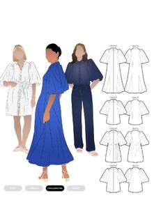 Dallas Woven Shirt and Dress Multi-Size